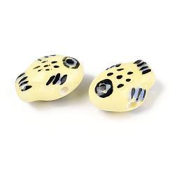 Фарфоровые бусины ручной работы PORC-T133-09