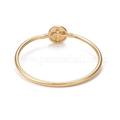 Браслеты из латуни с микропаве из кубического циркония BJEW-E071-21G-01