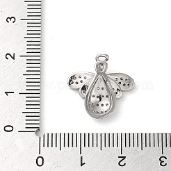 Латунные микропаве прозрачные подвески с фианитом KK-U005-04A-P