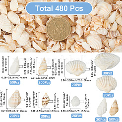 Бусины из натуральных ракушек SHEL-SP0001-03