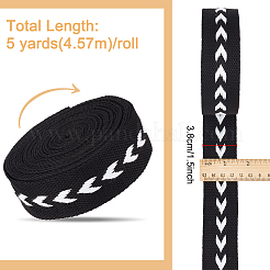 5 ярд жаккардовой ленты со стрелками из поликоттона&nbsp;OCOR-WH0078-170A