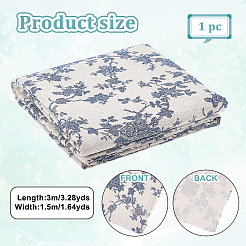 Хлопчатобумажная льняная ткань&nbsp;DIY-WH0591-282B