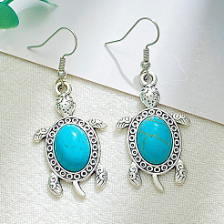 Ожерелья с подвесками из синтетической бирюзы черепахового цвета FS-WG4B145-01