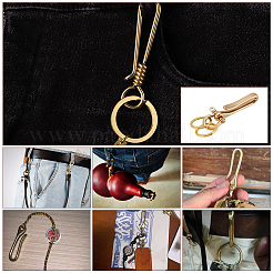 Латунные застежки для якорных дужек с D-образным кольцом KK-PH0001-98