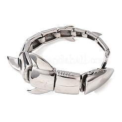 Браслеты из нержавеющей стали 304 с цепочкой для женщин и мужчин&nbsp;BJEW-P386-08P