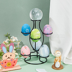 Железные подставки для пасхальных яиц с 7 слотом&nbsp;ODIS-WH0058-21B-EB