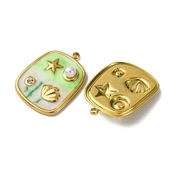 Подвески из нержавеющей стали 304 с эмалью&nbsp;X1-STAS-L299-18G-02