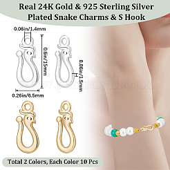 20шт 2 цвета латунные подвески&nbsp;KK-BBC0011-11