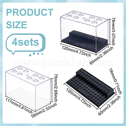 Пластиковая витрина для минифигурок&nbsp;AJEW-WH0561-29