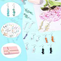 24 пара сережек-подвесок из хирургической нержавеющей стали 316 EJEW-FS00057