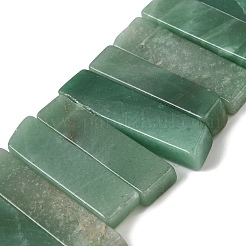 Естественный зеленый авантюрин бисер нитей G-S386-D15