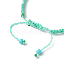 Фарфоровые браслеты из плетенных бусин черепаха&nbsp;BJEW-JB10058-03