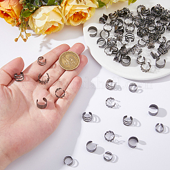 16 сумка из сплава c-образные серьги-манжеты для унисекс&nbsp;EJEW-DC0001-49B