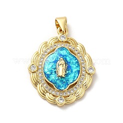 Покрытие стойки латунь микропаве фианиты с подвесками из синтетического опала KK-D088-29G-01