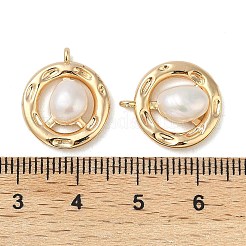 Подвески из натурального пресноводного жемчуга в латуни KK-U045-17G