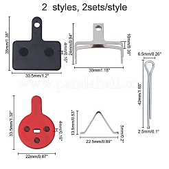 4 комплект тормозных колодок из медного волокна 2-х видов FIND-CA0002-47