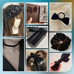 Лента из бархата и спандекса&nbsp;OCOR-WH0082-467H