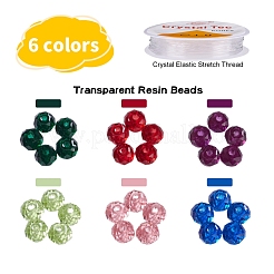 Набор для изготовления браслета из прозрачных бусин своими руками&nbsp;DIY-YW0004-40