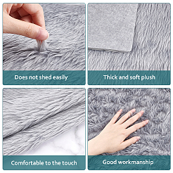 Супермягкая плюшевая ткань из полиэстера с имитацией кролика&nbsp;DIY-WH0032-91F