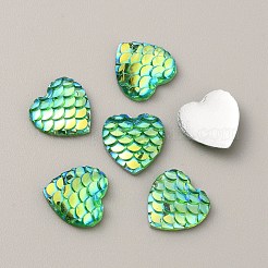 Непрозрачные кабошоны из смолы&nbsp;LS-CRES-WH0013-05F