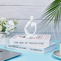 Смола абстрактный мыслитель дисплей украшения AJEW-WH0270-624A