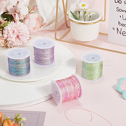 4 рулон плетеного полиэстерового шнура 4 цветов&nbsp;WCOR-CY0001-01A