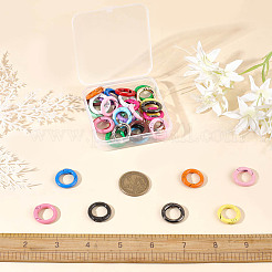 36 шт. 18 стиля застежек для ключей из цинкового сплава FIND-CP0001-58