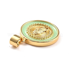 Латунь эмаль подвески&nbsp;KK-P209-02G-10-RS