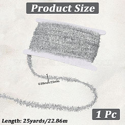 25 ярд полиэстеровой филигранной блестящей мишуры подвесная гирлянда&nbsp;DIY-CY0001-97D