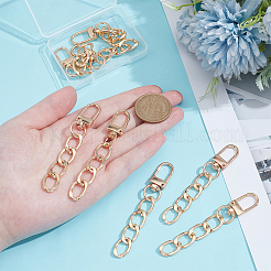 8 шт. алюминиевые цепи для пандуса сумка удлинитель цепи выводы&nbsp;HJEW-UN00089