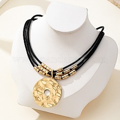 Диск из сплава с пластиковым кулоном CCB&nbsp;FS-WG118E2-01