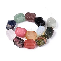 Натуральные и синтетические смешанные каменные бусы пряди G-T142-75