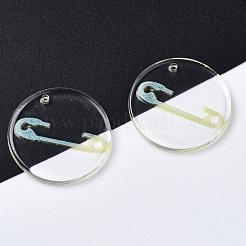 Прозрачные смоляные подвески&nbsp;RESI-N030-005C