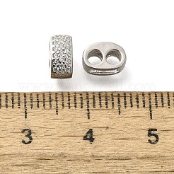 925 серебряная микропаве прозрачная проставка из кубического циркония STER-U006-17P