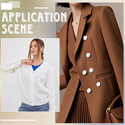 30 шт. пуговицы из искусственной кожи с 1 отверстиями на ножке&nbsp;BUTT-CL0001-01B-02