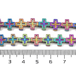 Гальванические нити из синтетических немагнитных гематитовых бусин&nbsp;G-K375-D03-02