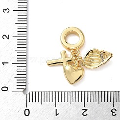 Латунь микропаве прозрачный кубический цирконий европейские подвески с подвесками KK-D502-13B-G