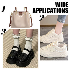 Цепочка для украшения обуви из стеклянного жемчуга и бисера&nbsp;FIND-GO00007