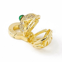 Латунные микро pave прозрачные подвески в виде клетки из циркония&nbsp;KK-K271-27G