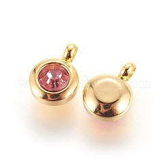 Подвески из нержавеющей стали 304 со стразами&nbsp;LS-X-STAS-P237-10G-16