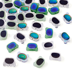 40шт 5 цвета двухцветные стеклянные бусины GLAA-TA0003-36