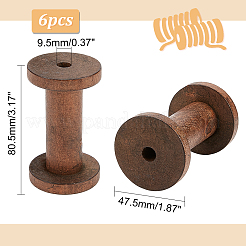 Деревянные пустые катушки&nbsp;LS-WOOD-WH0034-03A