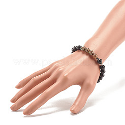 Браслет из бисера мала с драгоценными камнями BJEW-JB07812