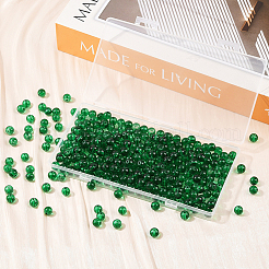 3 нити прозрачных стеклянных круглых бусин&nbsp;DGLA-PA0001-02B