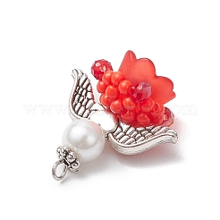 Подвески-ангелы из стеклянных бисеров&nbsp;PALLOY-MZ00714-02