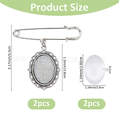 Наборы для изготовления железных брошей&nbsp;JEWB-FH00014