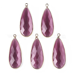 Подвески с камнями кошачий глаз G-S377-001