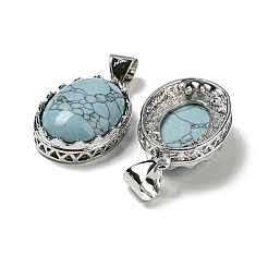 Синтетические бирюзовые подвески&nbsp;G-Z050-06C