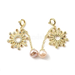 Подвески из натурального пресноводного жемчуга SSHEL-R050-06G