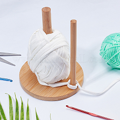Вращающийся прядильщик деревянной пряжи DIY-WH0319-19